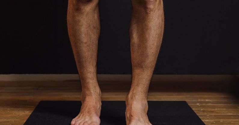 Future Influencer - Person in Black Shorts Standing on Black Floor Mat