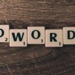 Google Adwords - Scrabble Forming Adwords on Brown Wooden Surface