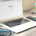 Mobile Seo - Macbook Air on Grey Wooden Table