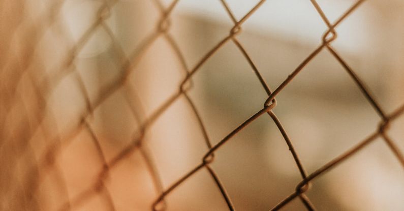 Link Building - Closeup of chain link fence