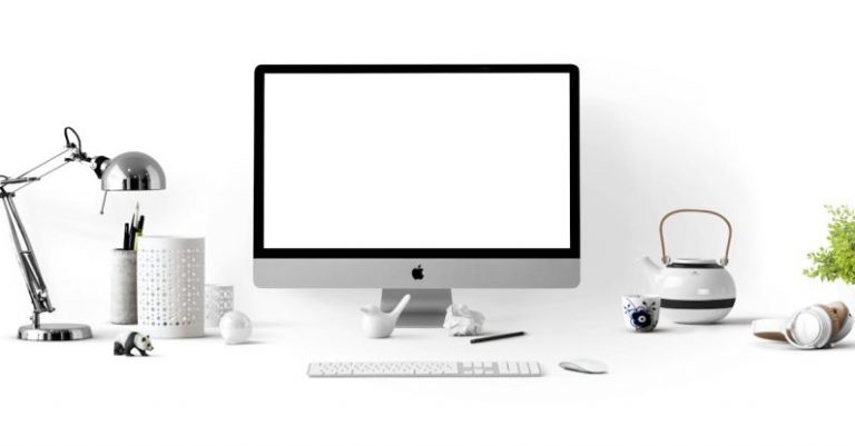 Email Design - Silver Imac Near White Ceramic Kettle