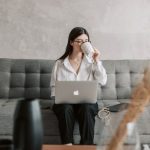 Gdpr Email - Woman Drinking Coffee While Working With Laptop