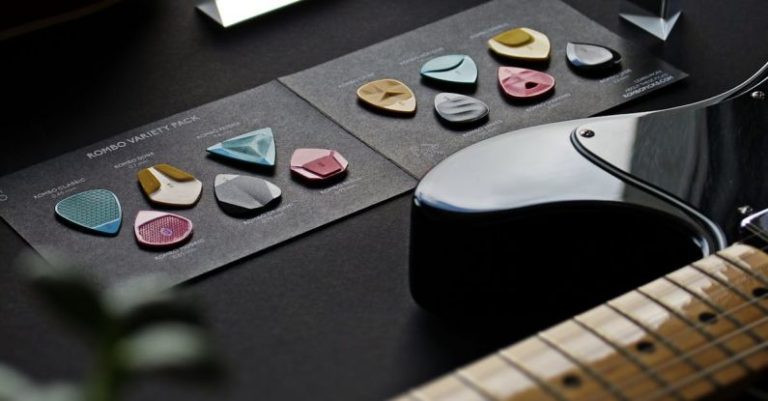 Brand Storytelling - guitar pick variety pack with different thicknesses and shapes