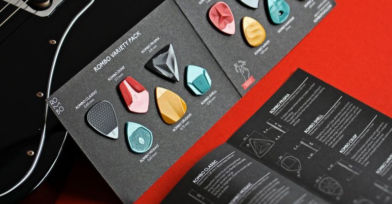 Brand Ambassador - guitar pick variety pack with different thicknesses and shapes